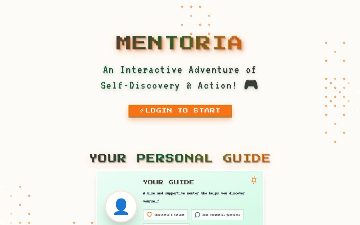 Screenshot of Mentoria